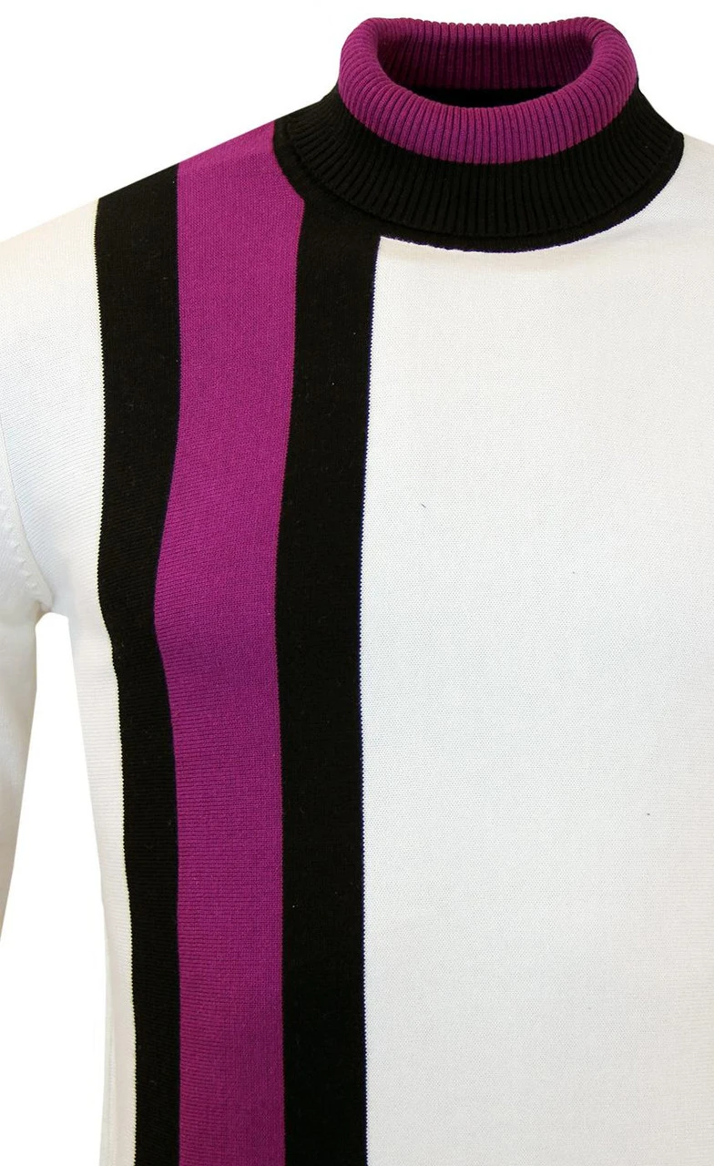 Lewis Mod Roll Neck Racing Jumper B - Image 7