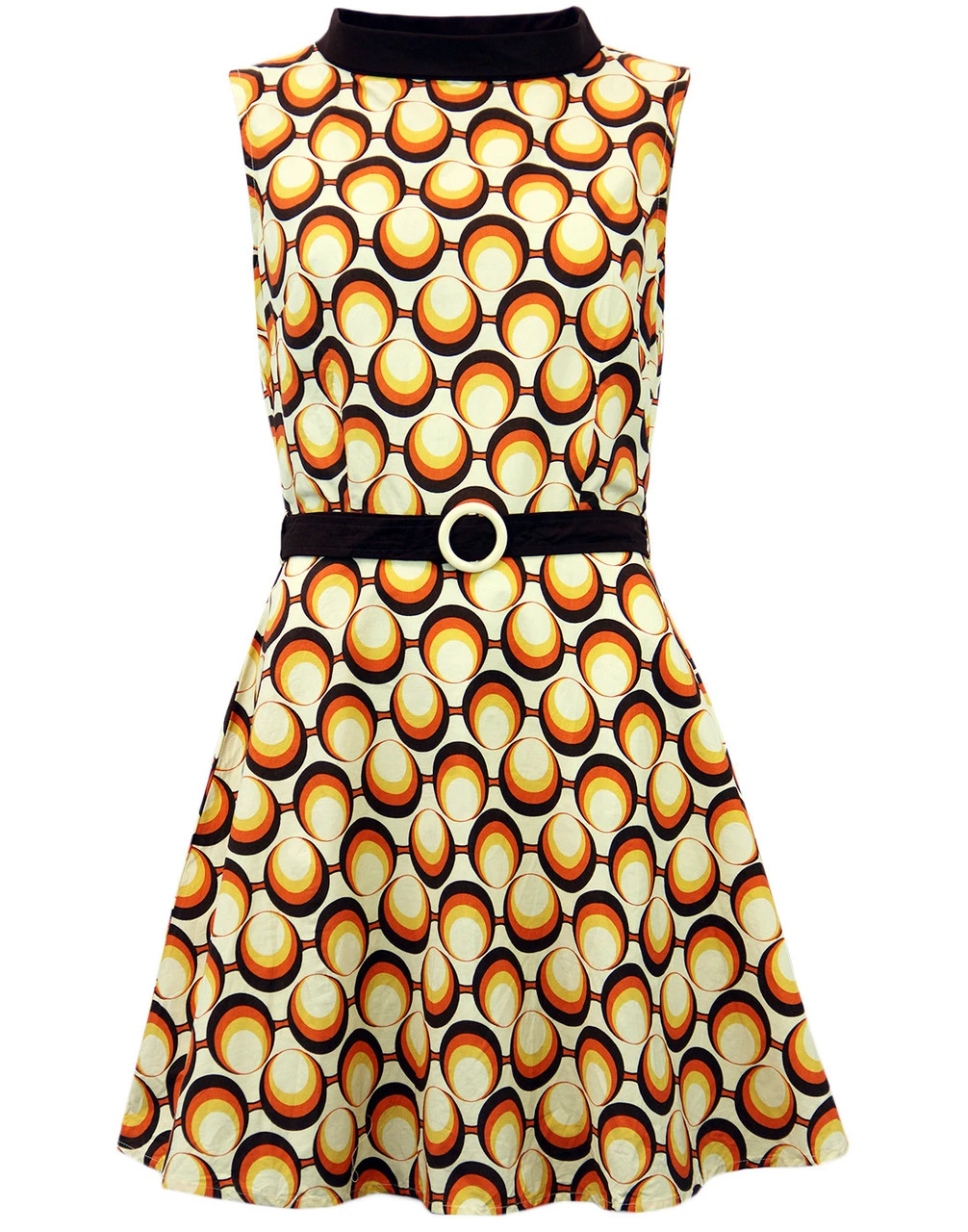 Minnie Retro Mod 60s Geo Mini Dress - Image 7