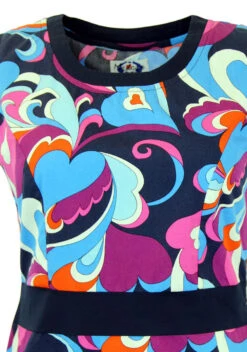 Bonnie 60s Mod Paisley Cloud Dress