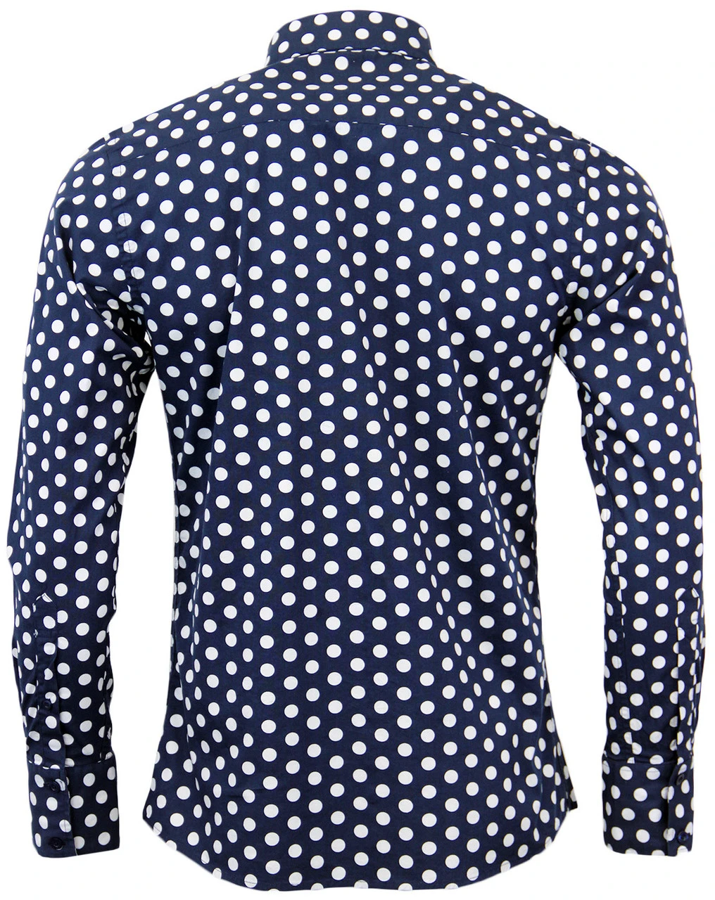 Purple Penny Dot Lane Retro 60s Mod MADCAP Shirt - Image 5