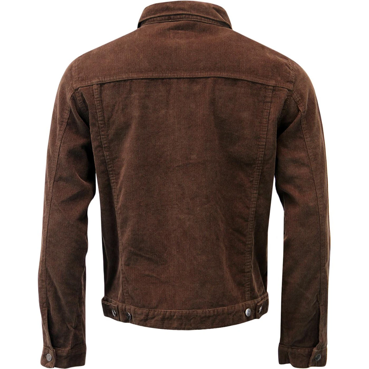 Woburn Retro Mod Cord Western Jacket In Black - Image 11