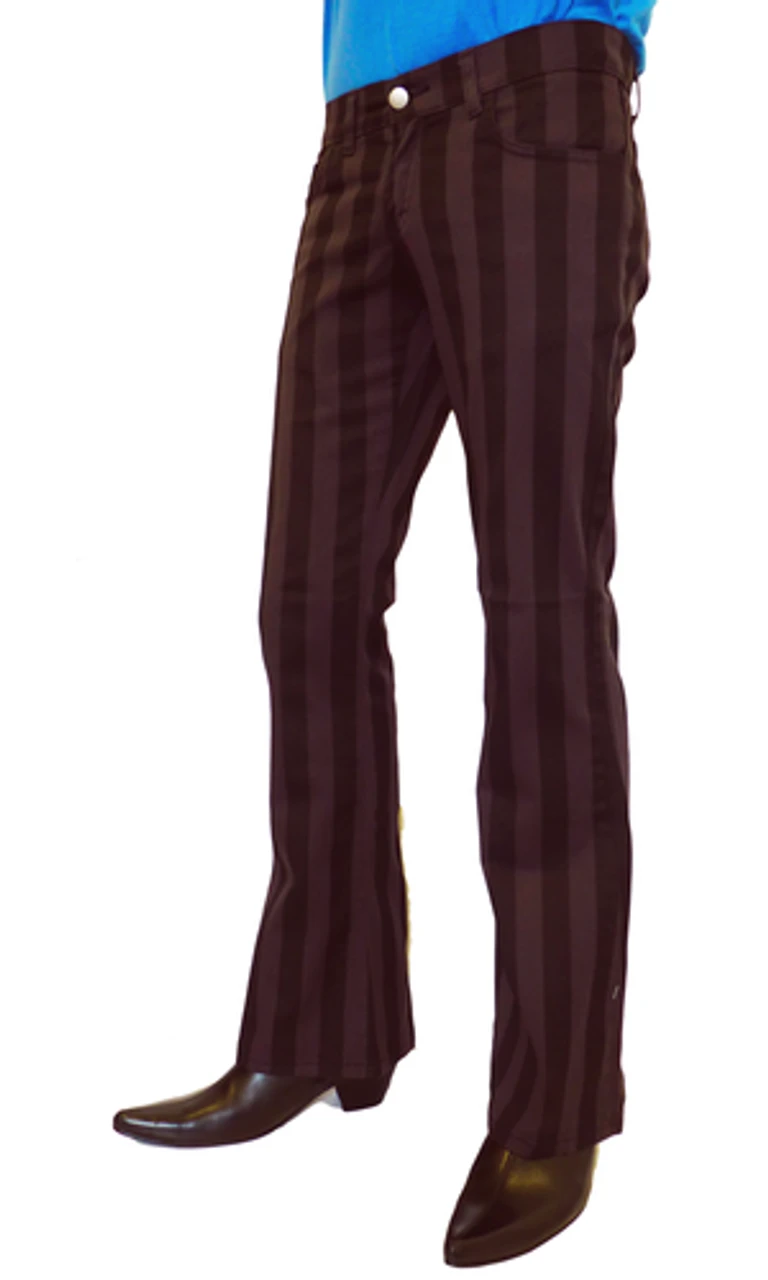 Holy Roller - Retro 60s Striped 70s Indie Flares B - Image 2