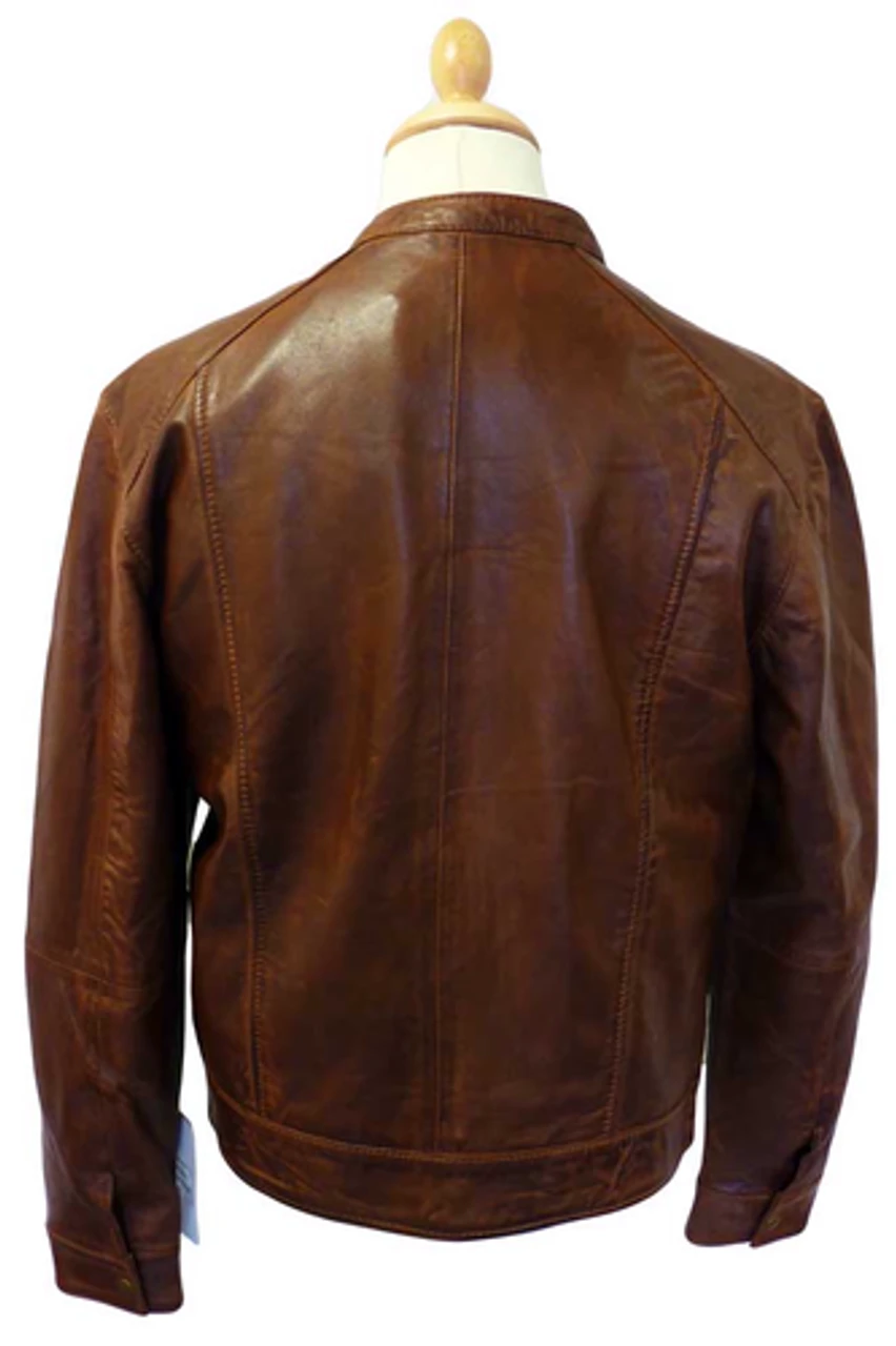 Harper Retro Indie Leather Jacket - Image 2