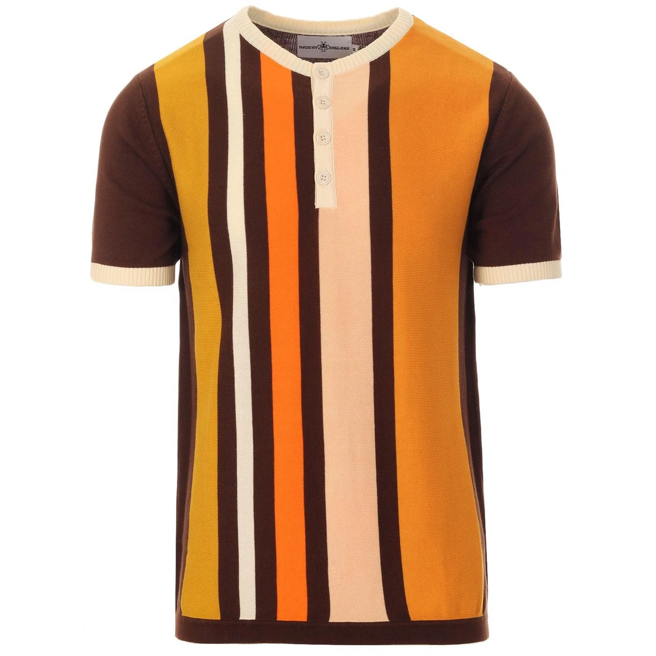 Zen Mod Stripe Knit Grandad Top (F) - Image 7
