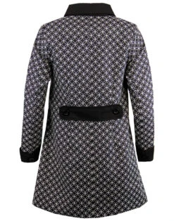 Hepburn 60s Mod Op Art A-Line Coat