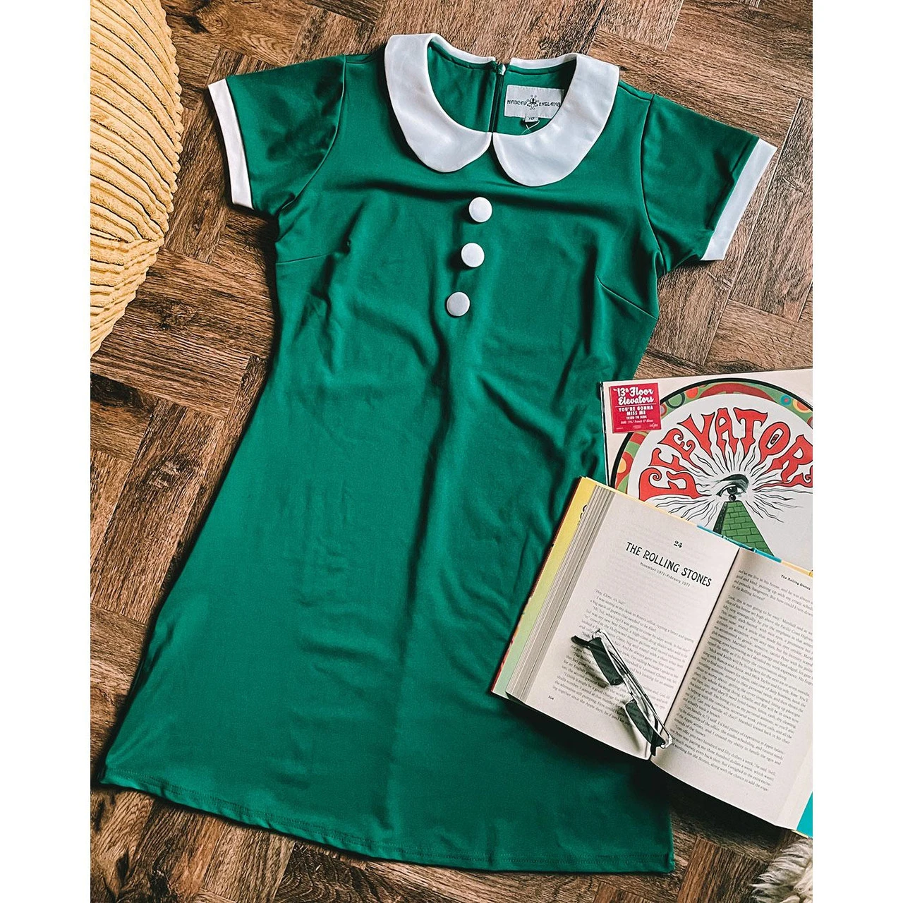 Dollierocker 60s Mod Dress (Red) - Image 10