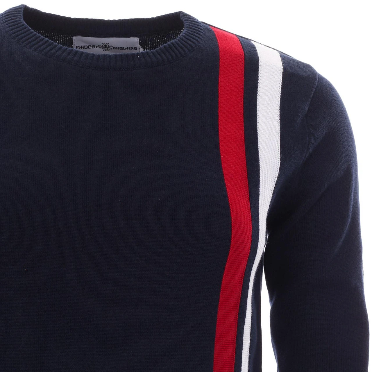 60s Mod Women's Racing Jumper WHITE - Image 15