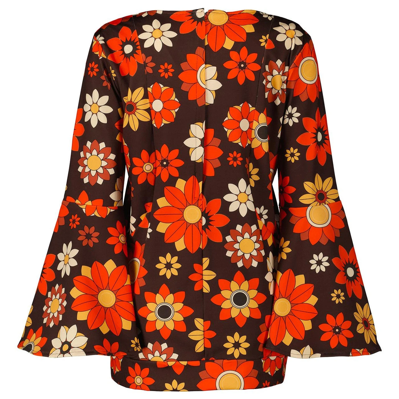 Stargaze 70s Flower Bell Sleeve Top - Image 6