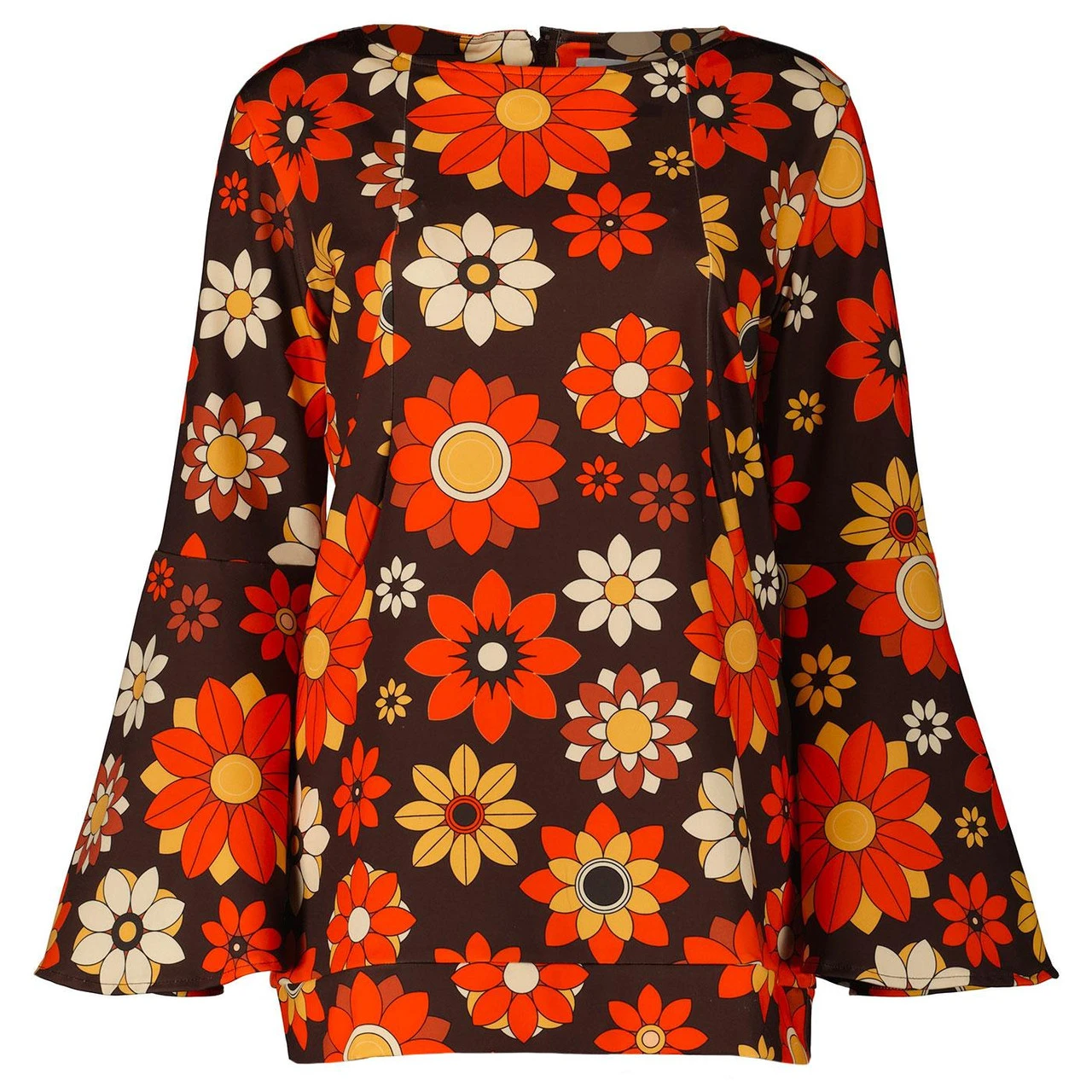 Stargaze 70s Flower Bell Sleeve Top - Image 4