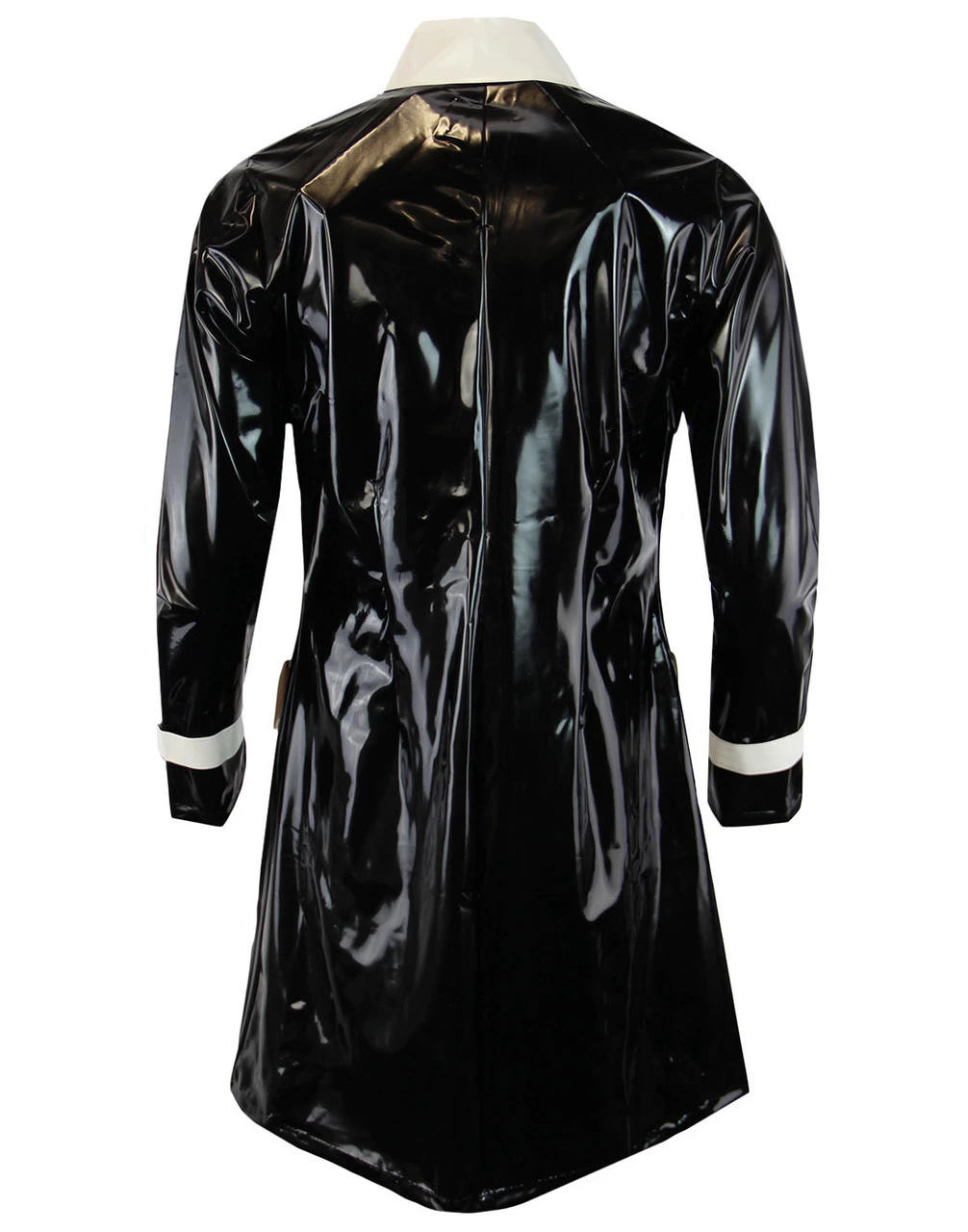 Robin Mod 2 Tone PVC Raincoat BLUE - Image 7