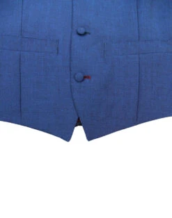 60s Mod Mohair Tonic Waistcoat BLUE