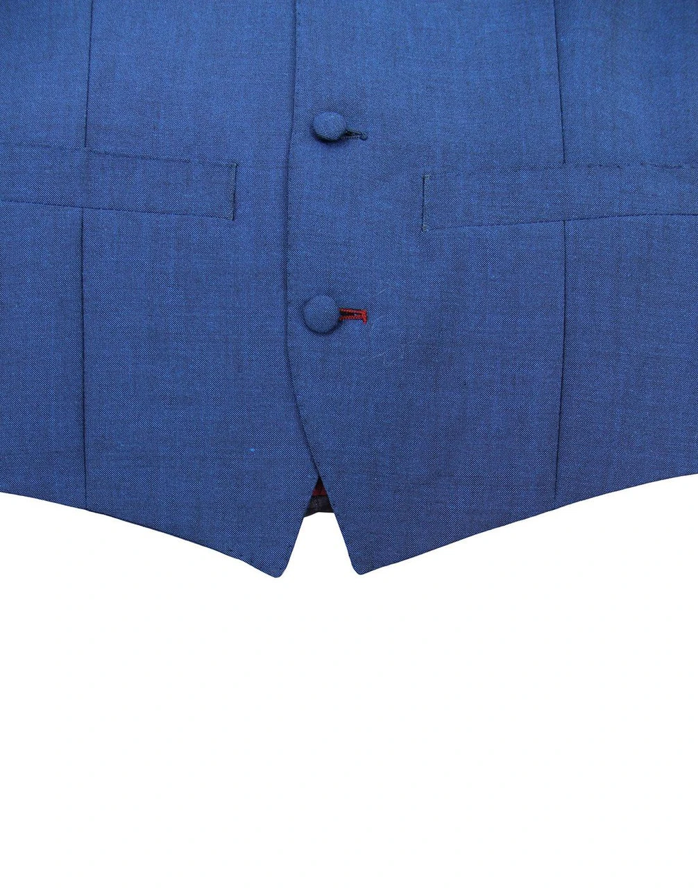 60s Mod Mohair Tonic Waistcoat BLUE