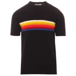 Britpop Rainbow Stripe Knit Tee (B)