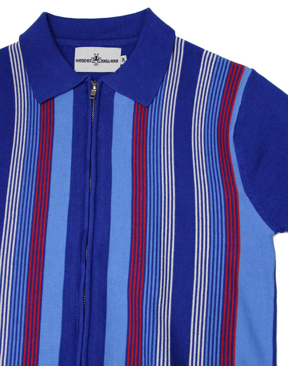 Capitol Mod Zip Through Stripe Polo - Image 9