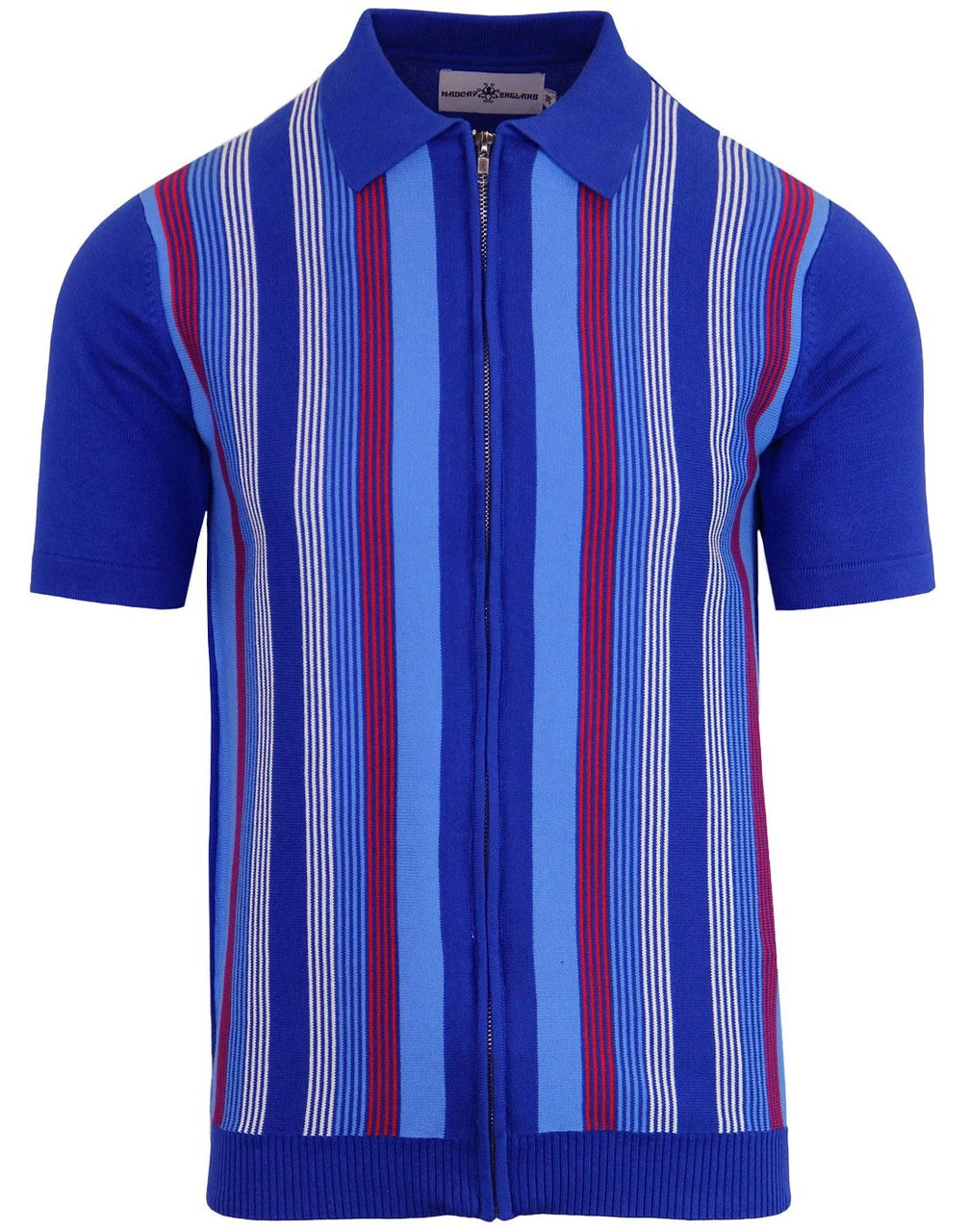 Capitol Mod Zip Through Stripe Polo - Image 7