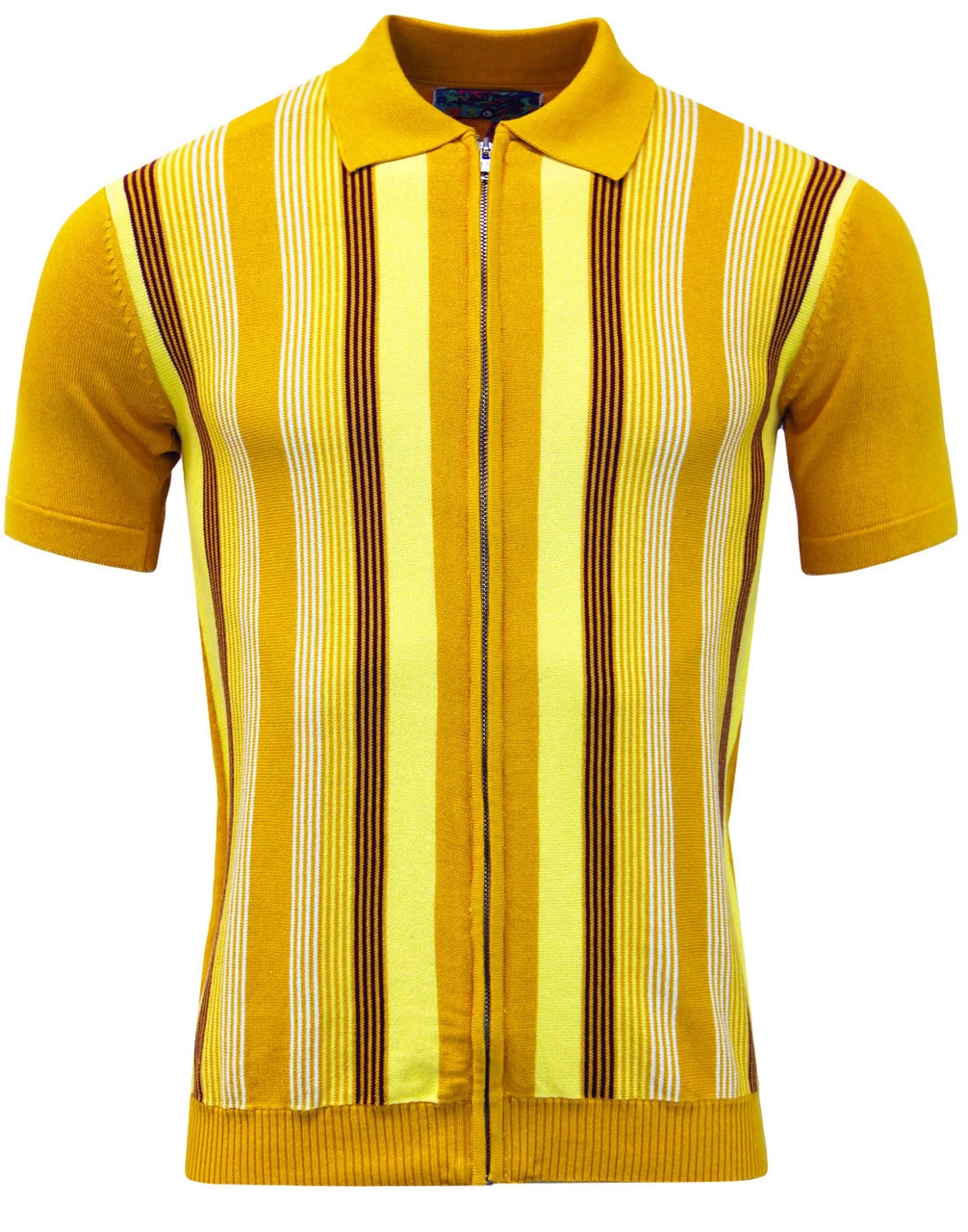 Capitol Mod Zip Through Stripe Polo - Image 14