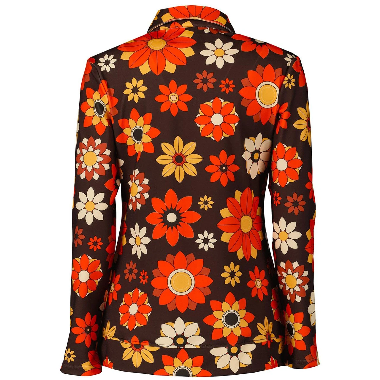 Juliet MADCAP Retro 70s Dagger Collar Zip Shirt N - Image 8