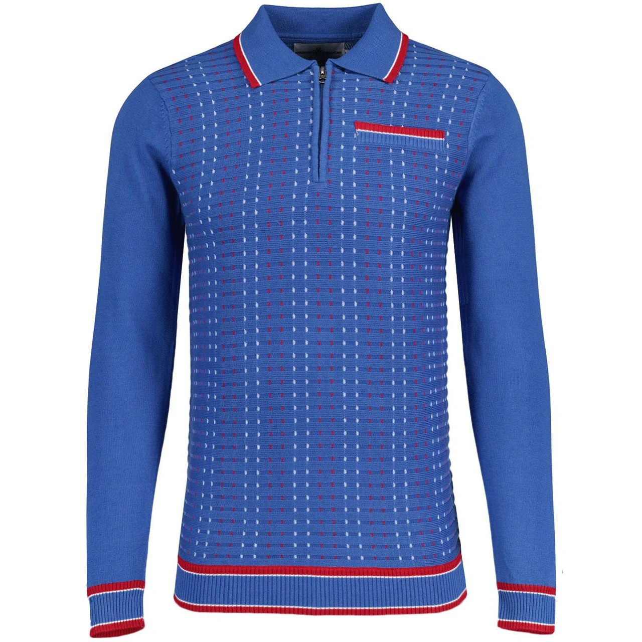 Coltrane Mod Jacquard Knit Polo B - Image 5