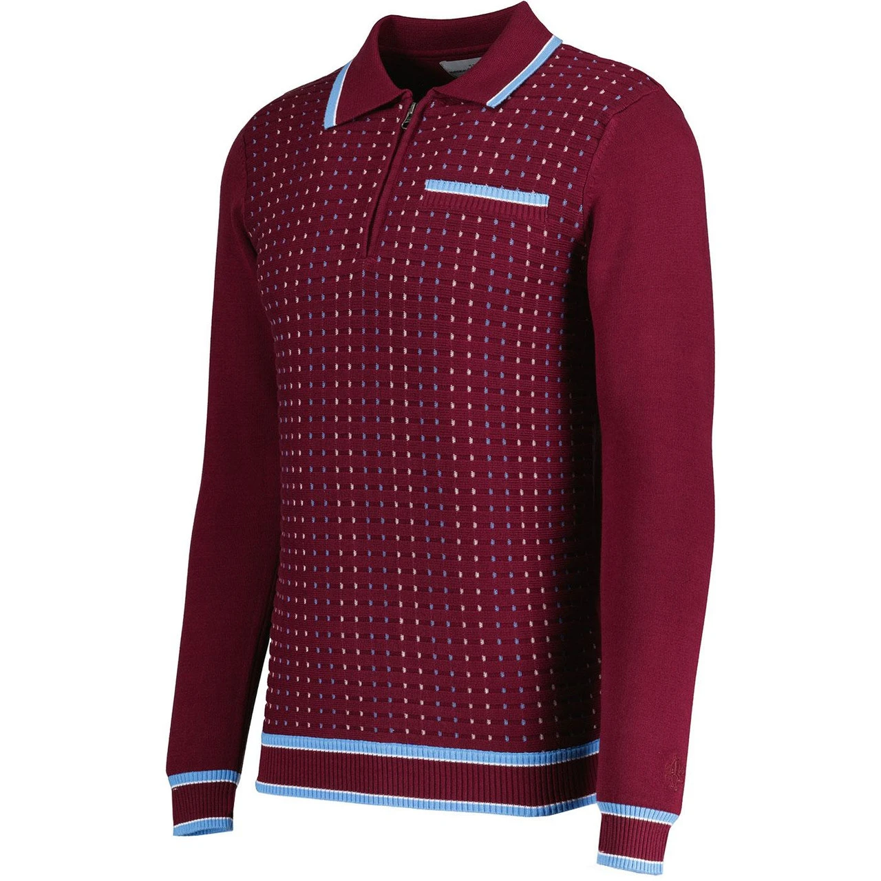 Coltrane Mod Jacquard Knit Polo B - Image 6