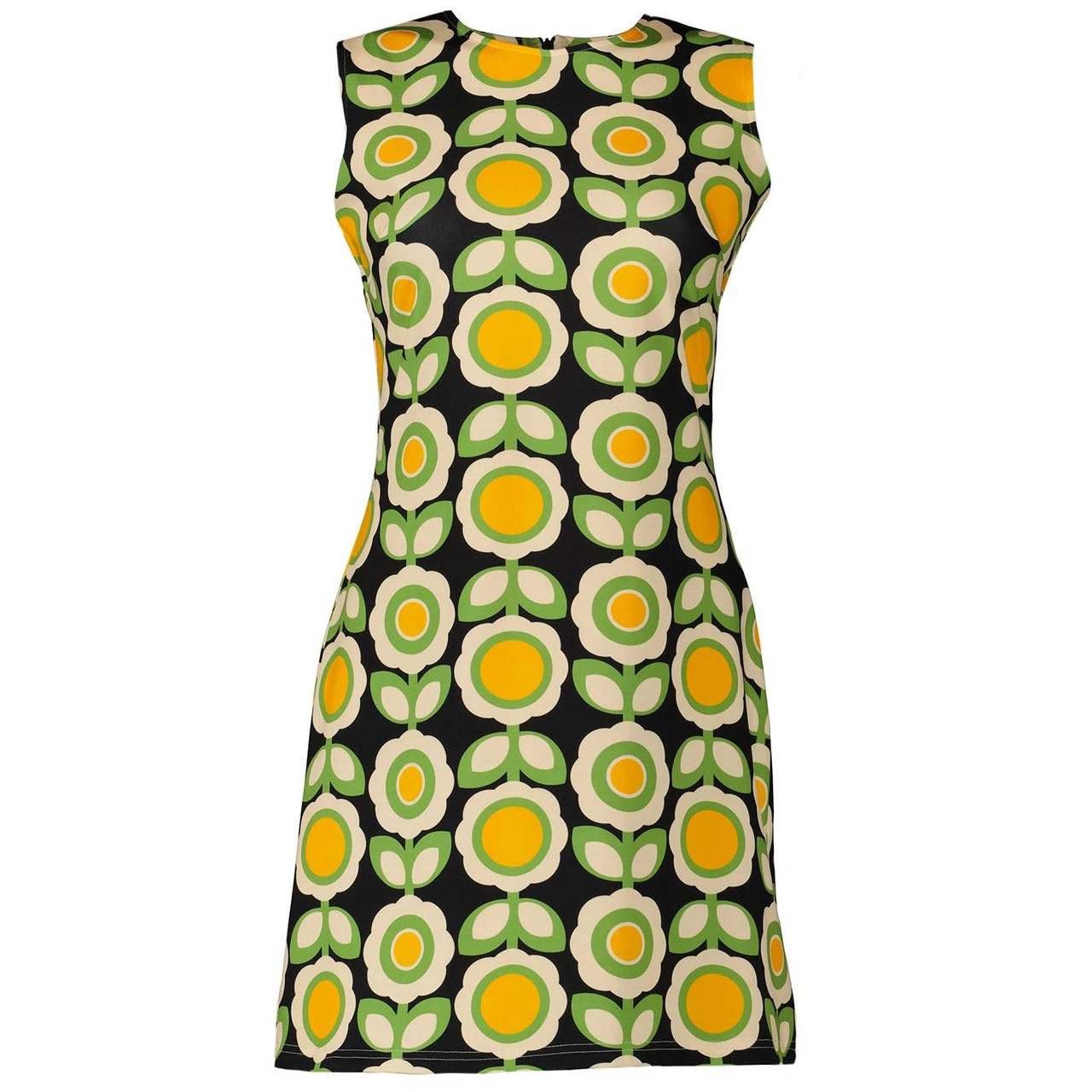Daytripper Madcap 60s Retro Flower Shift Dress N - Image 15