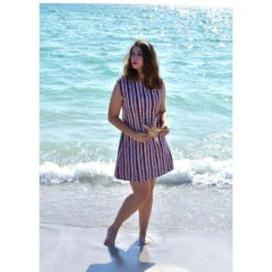 Isetta 60s Mod Bubble Stripe Dress