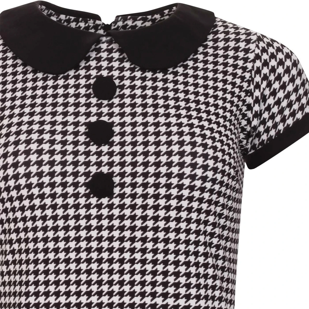 Dollierocker Dogtooth 60s Mod Dress - Image 2
