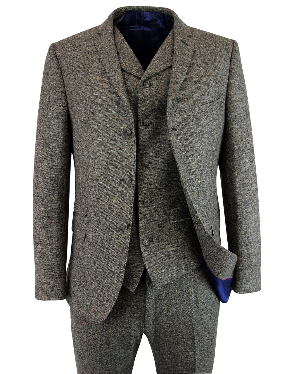 Mod Donegal 3 Button Suit Jacket - Image 9