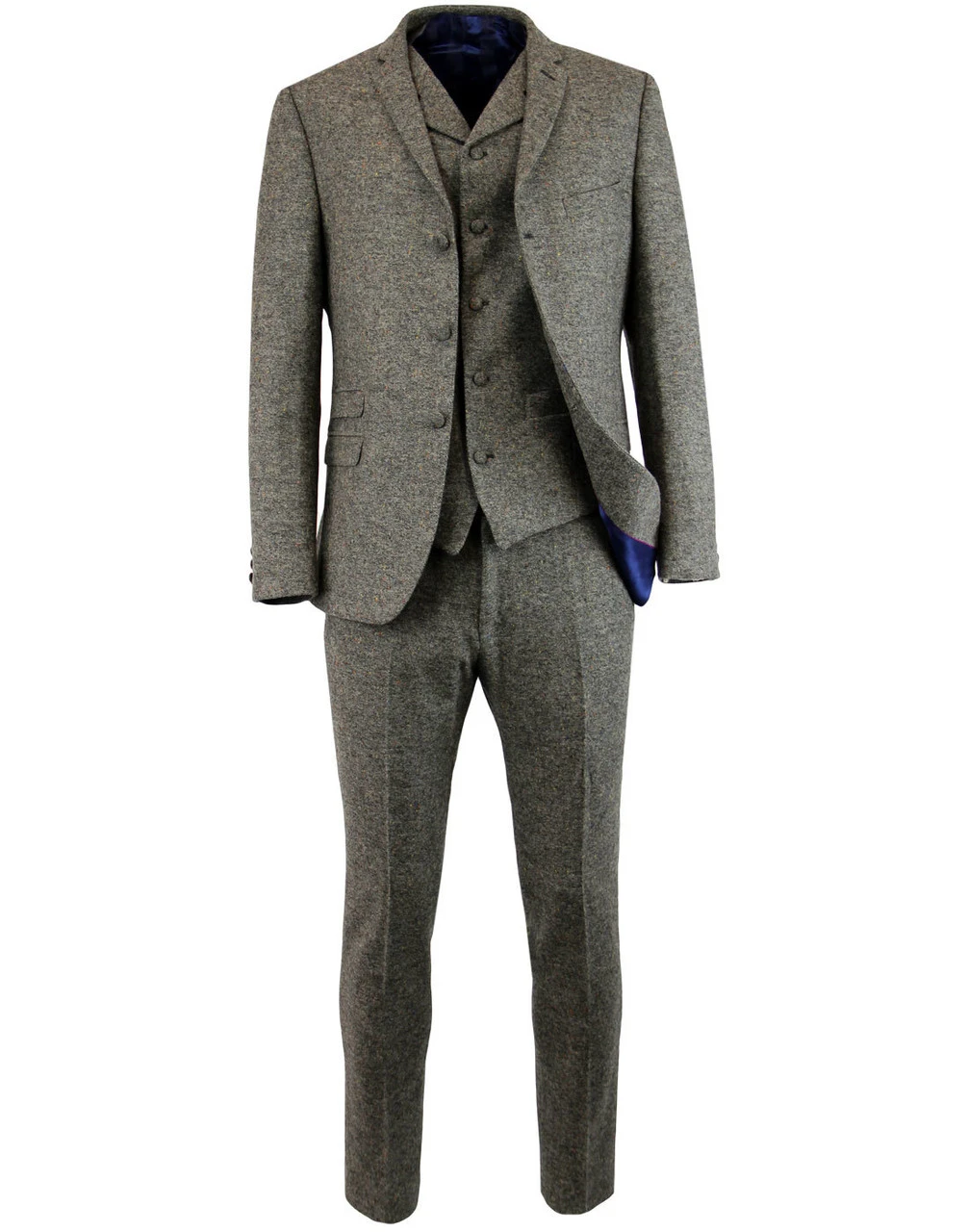 Mod Donegal 3 Button Suit Jacket - Image 3