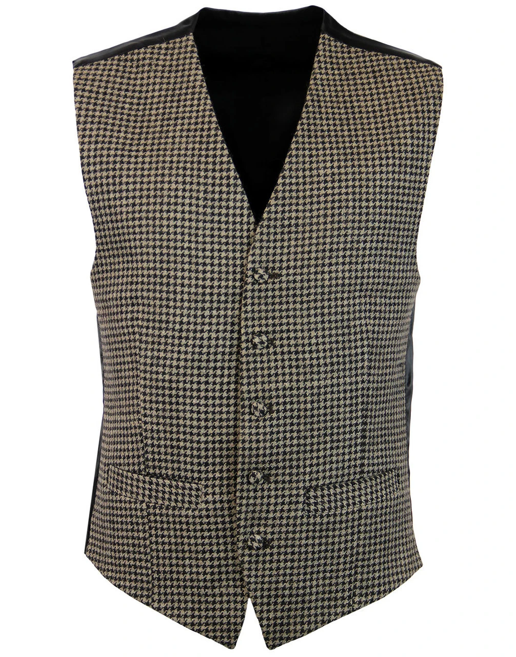 Dylan Retro Mod Dogtooth Waistcoat - Image 3