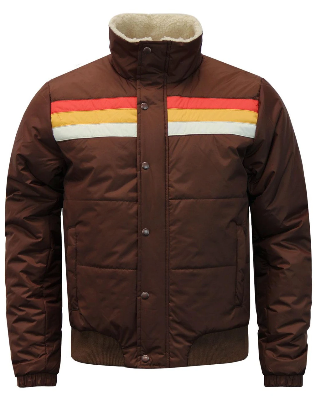 Edge Retro Stripe Ski Jacket (Navy) - Image 3