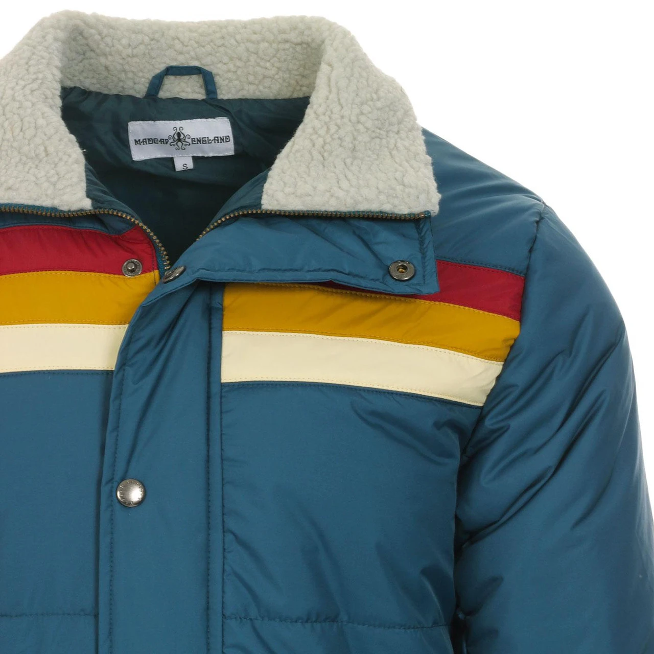 Edge Retro Stripe Ski Jacket (Navy) - Image 17
