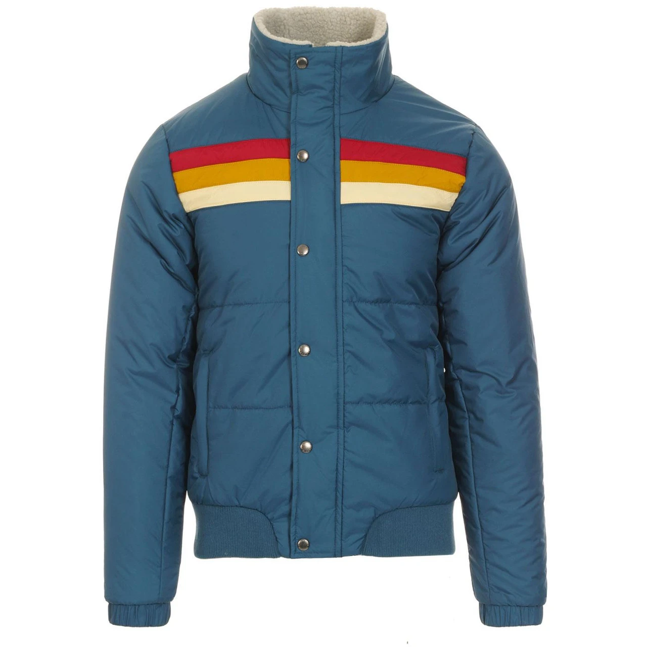 Edge Retro Stripe Ski Jacket (Navy) - Image 19