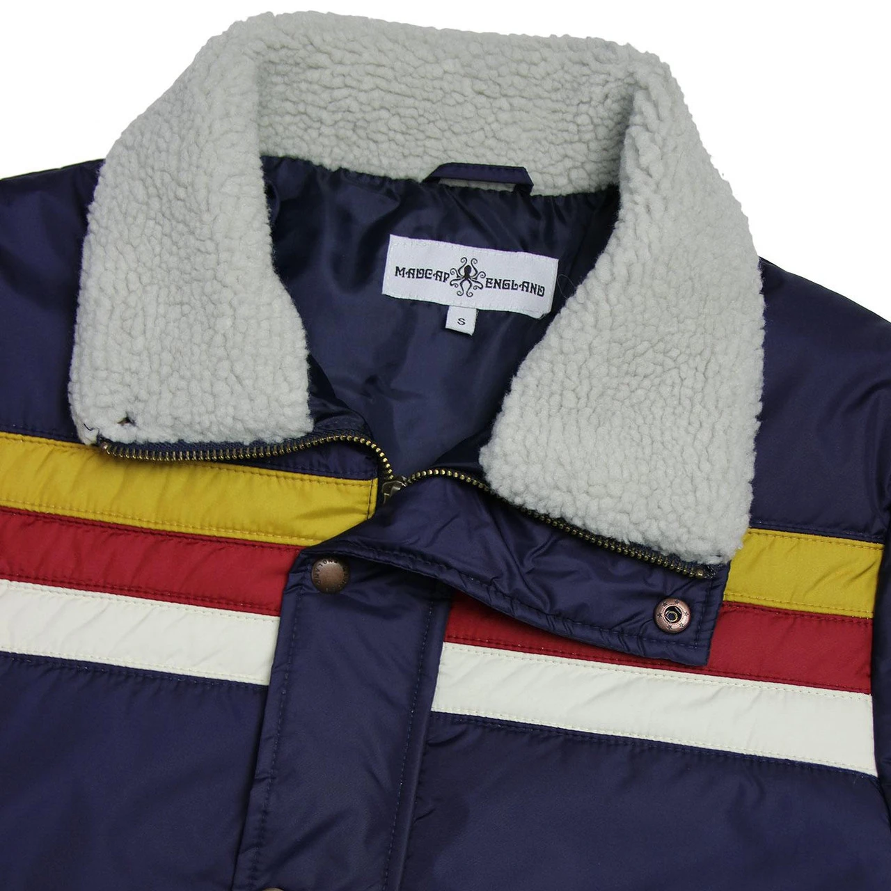 Edge Retro Stripe Ski Jacket (Navy) - Image 5