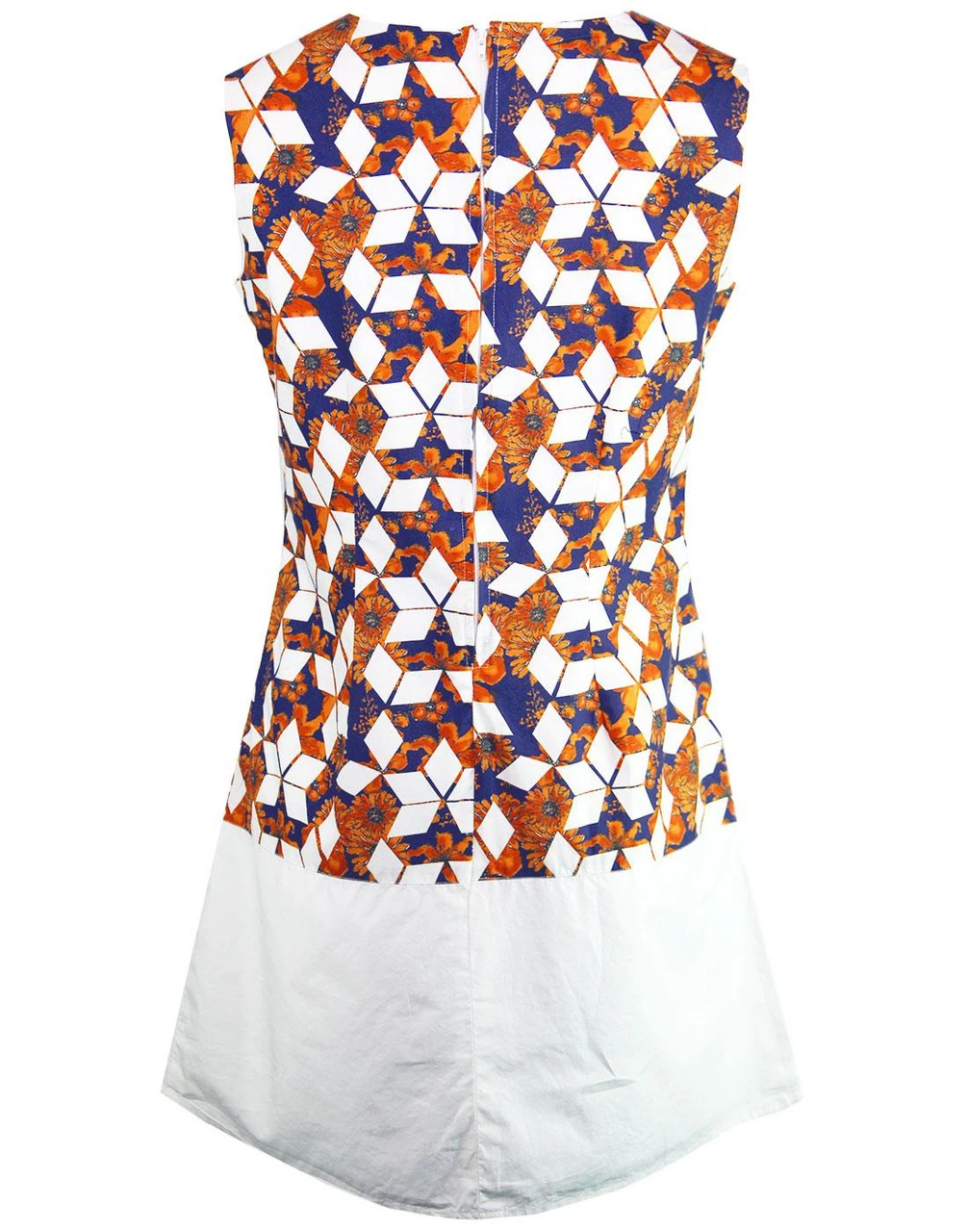 Sun Daisy Geo Retro Floral Dress - Image 4