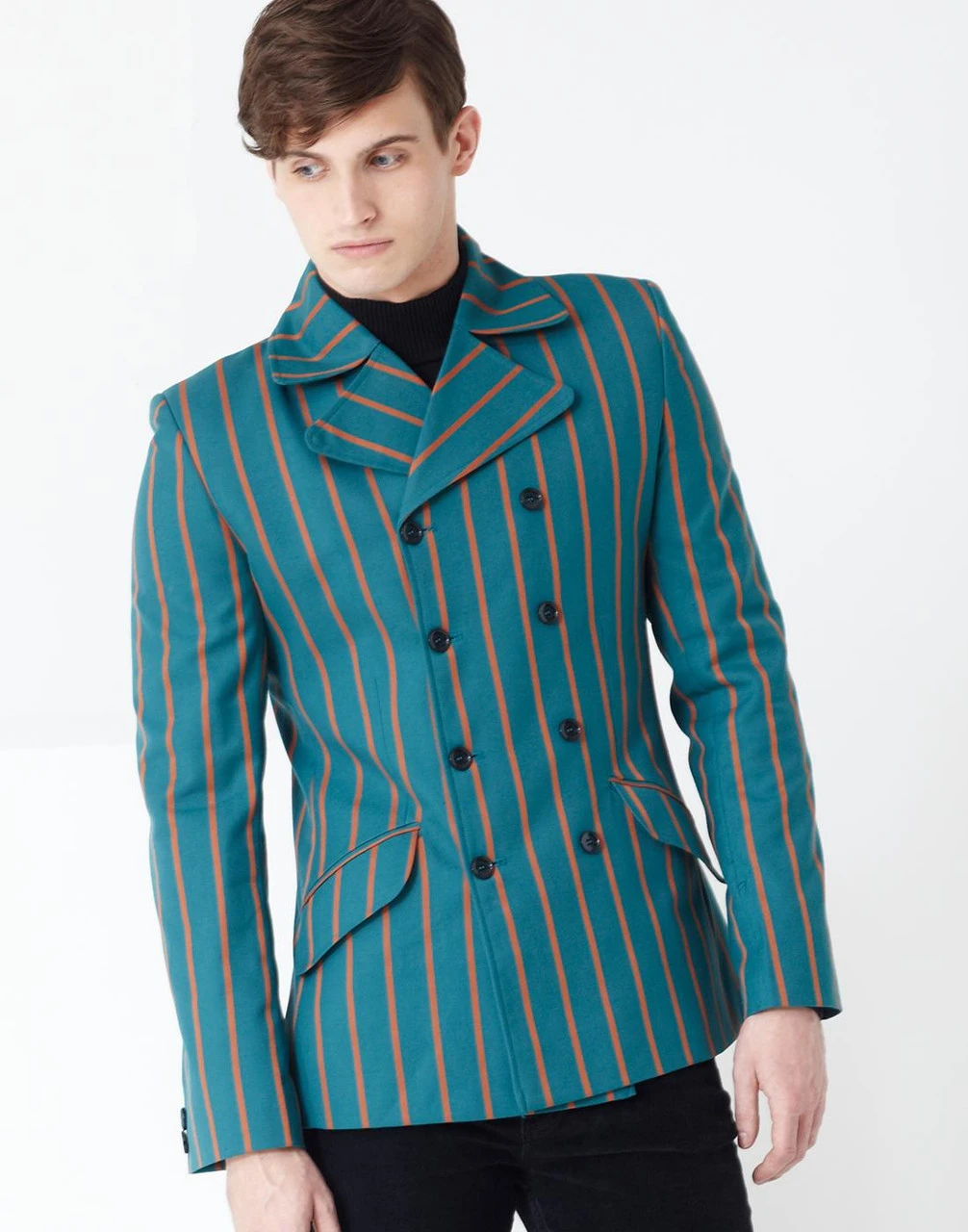 Howl Double Breasted Stripe Blazer - Image 6