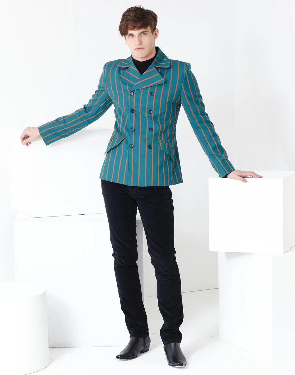 Howl Double Breasted Stripe Blazer - Image 2