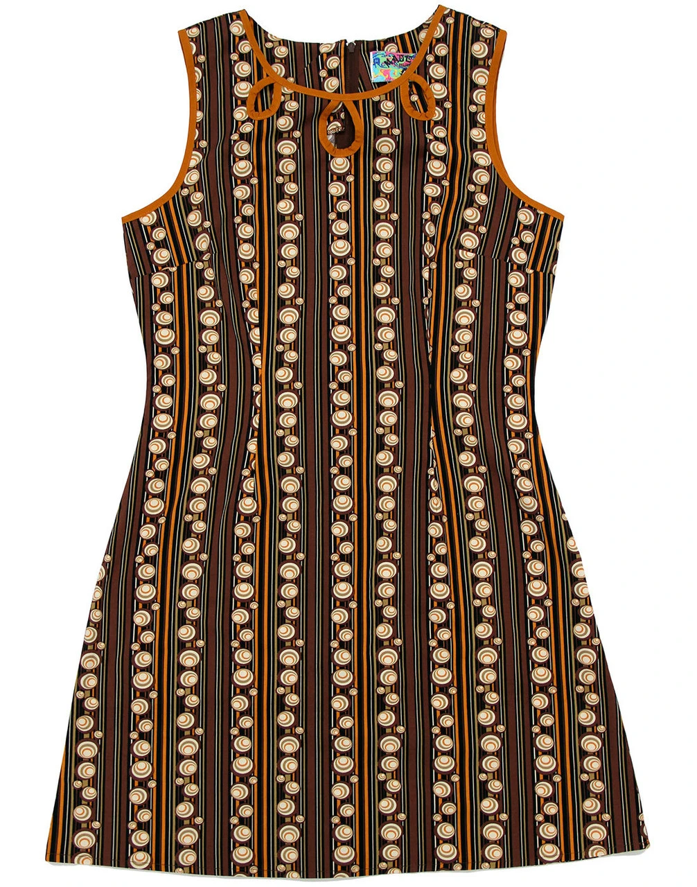 Lazy Daisy 70s Stripes Retro Dress - Image 2