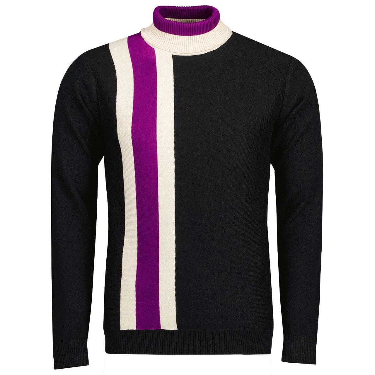 Lewis Mod Roll Neck Racing Jumper B - Image 5