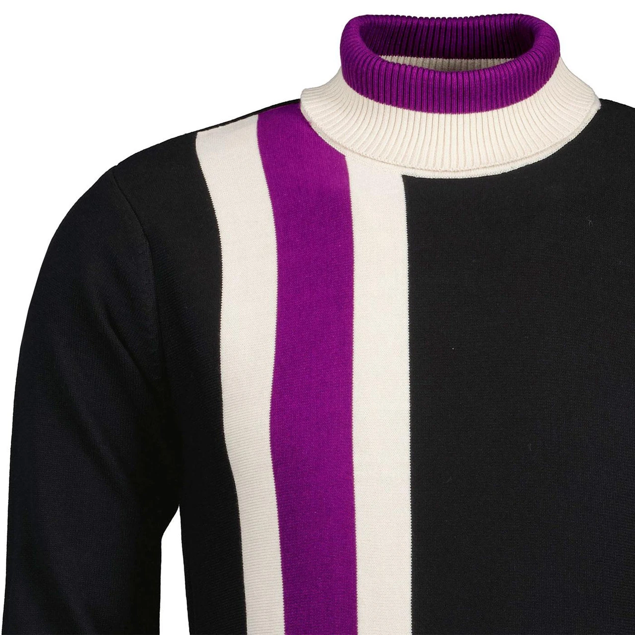 Lewis Mod Roll Neck Racing Jumper B - Image 4
