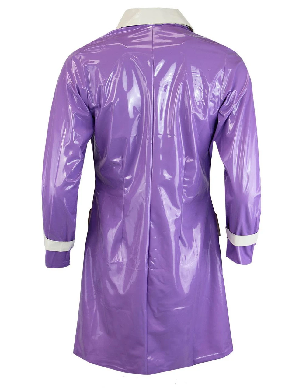 Robin Mod 2 Tone PVC Raincoat BLUE - Image 20