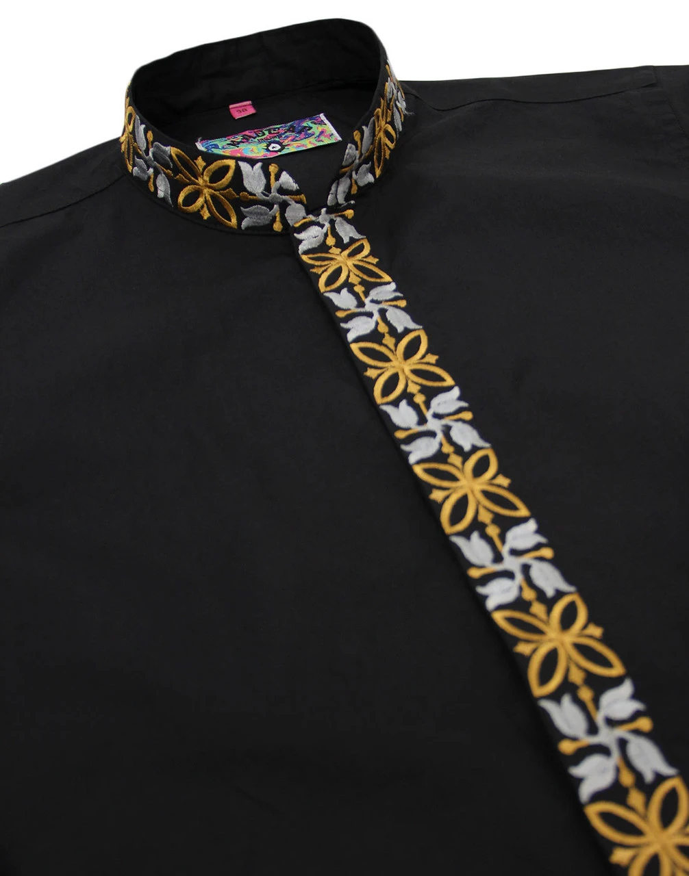 Avory 60s Mandarin Collar Shirt (W) - Image 15