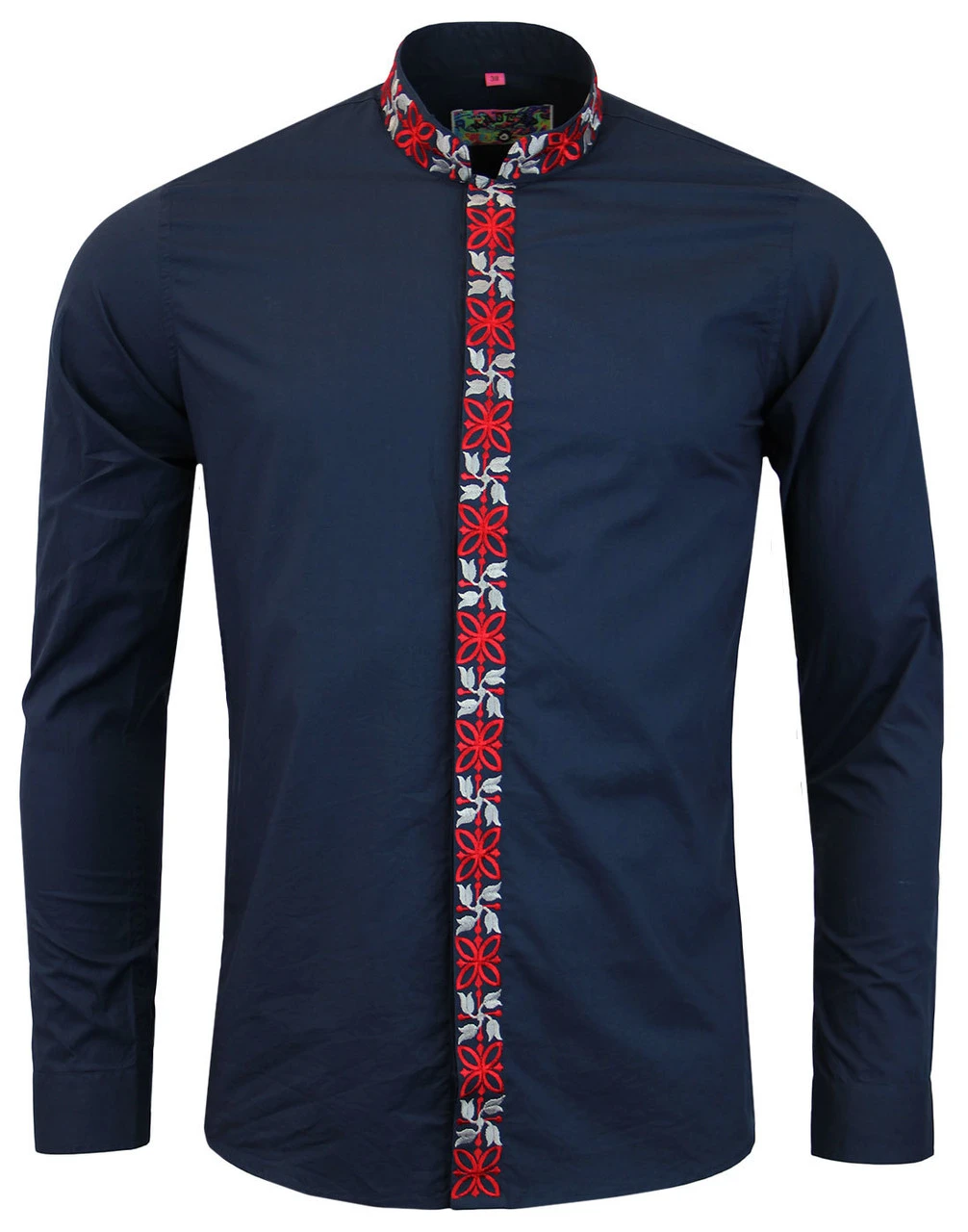 Avory 60s Mandarin Collar Shirt (W) - Image 11