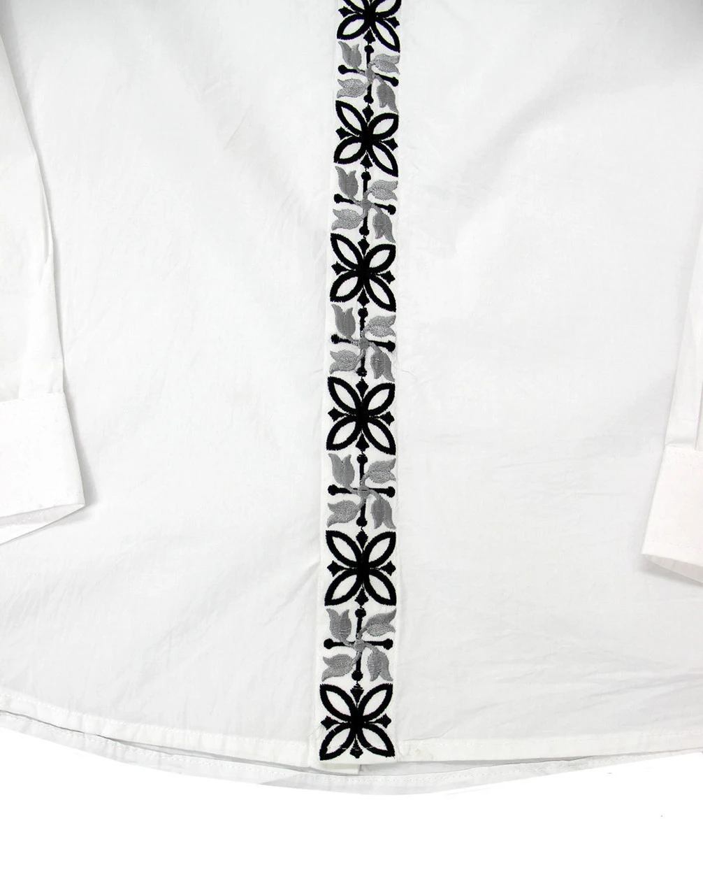 Avory 60s Mandarin Collar Shirt (W) - Image 14