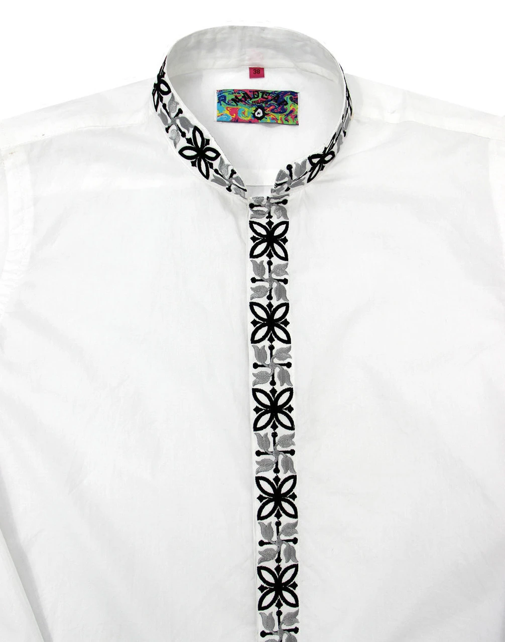 Avory 60s Mandarin Collar Shirt (W) - Image 2