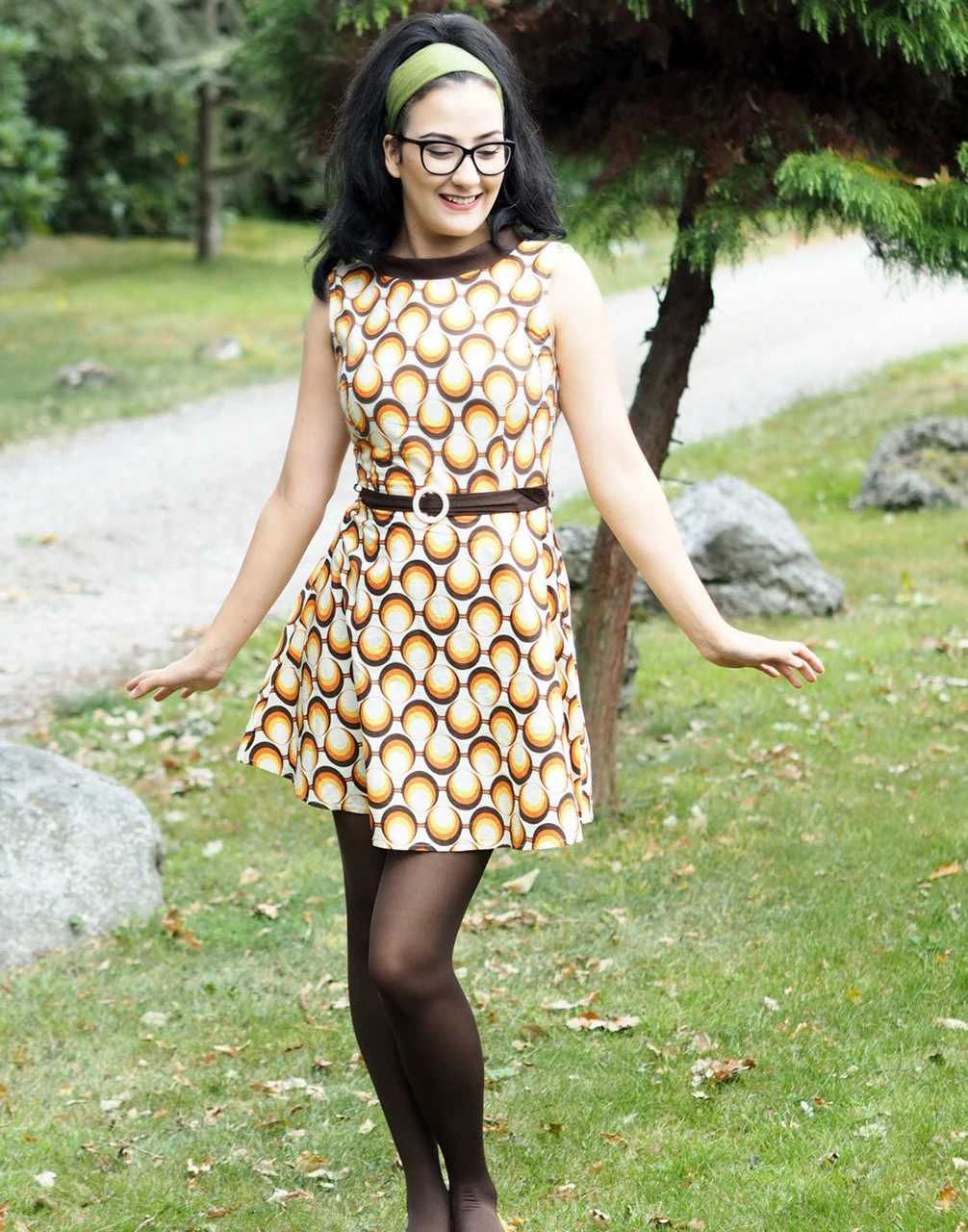Minnie Retro Mod 60s Geo Mini Dress - Image 4