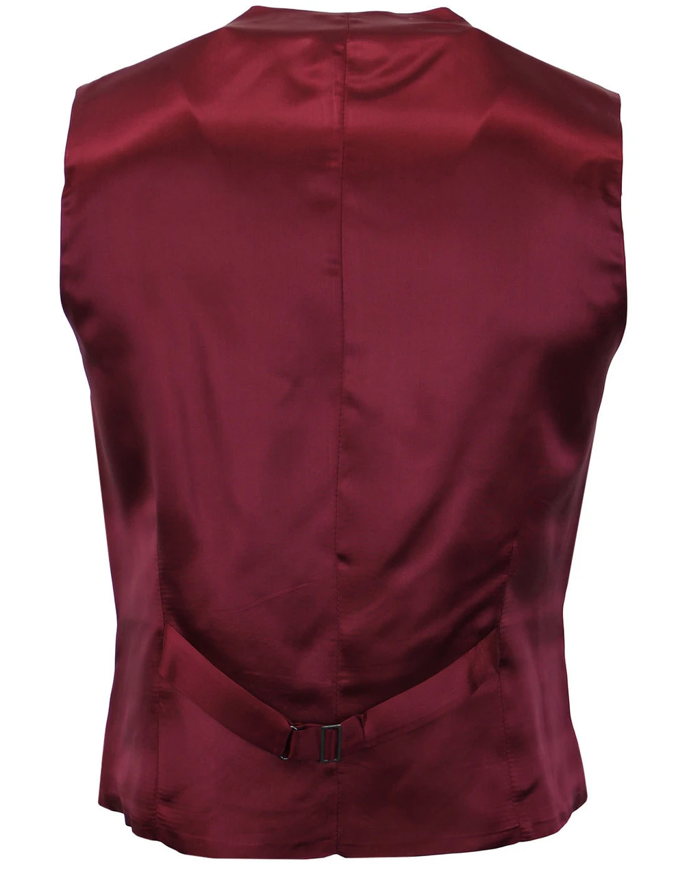 Mod Mohair Burgundy Tonic Waistcoat - Image 4