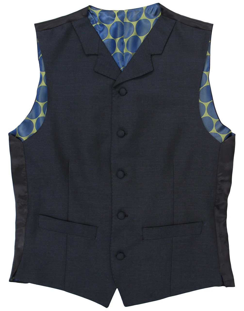 60s Mod Mohair Blend Waistcoat NAVY - Image 2