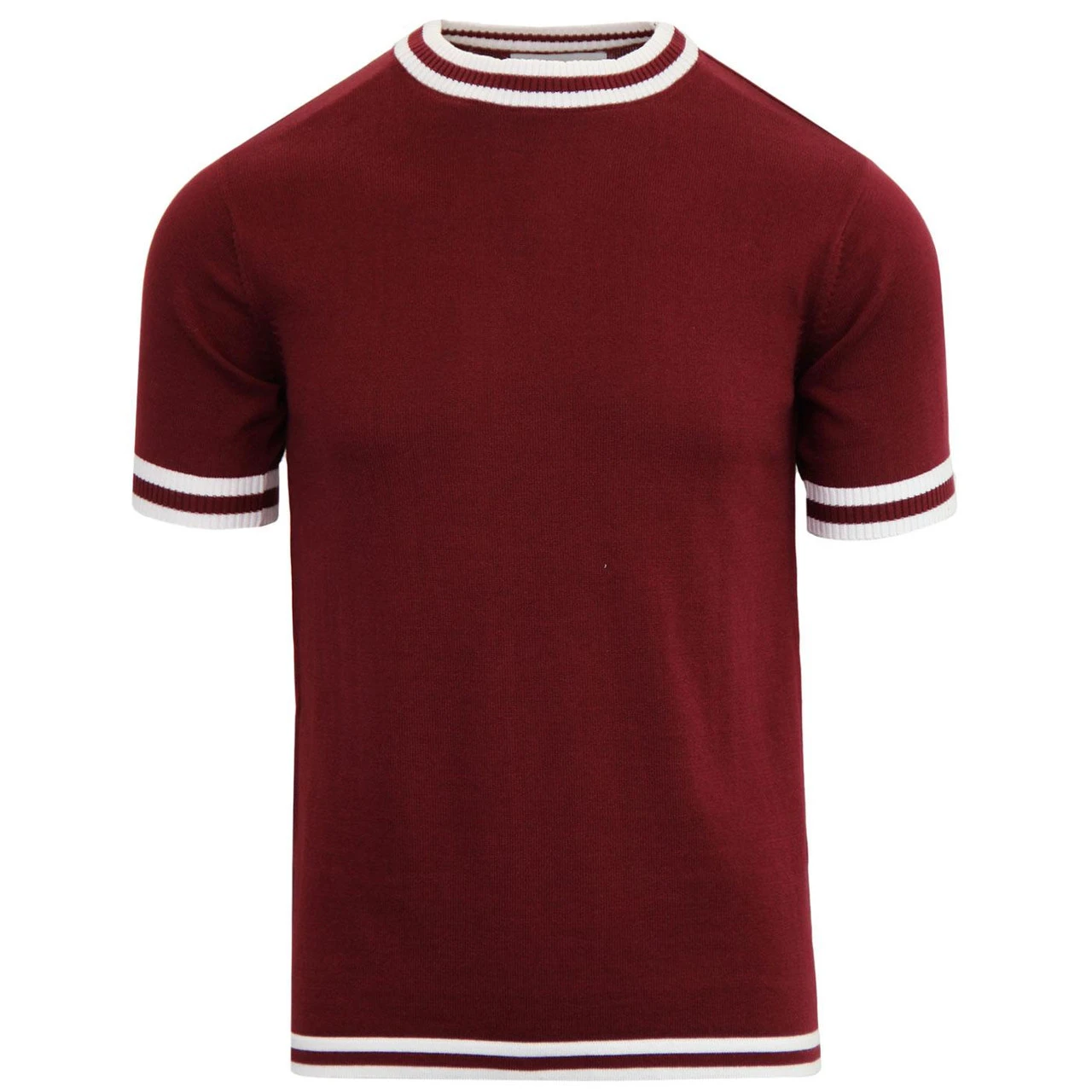 Moon Mod Tipped Knit Tee ZINFANDEL - Image 2