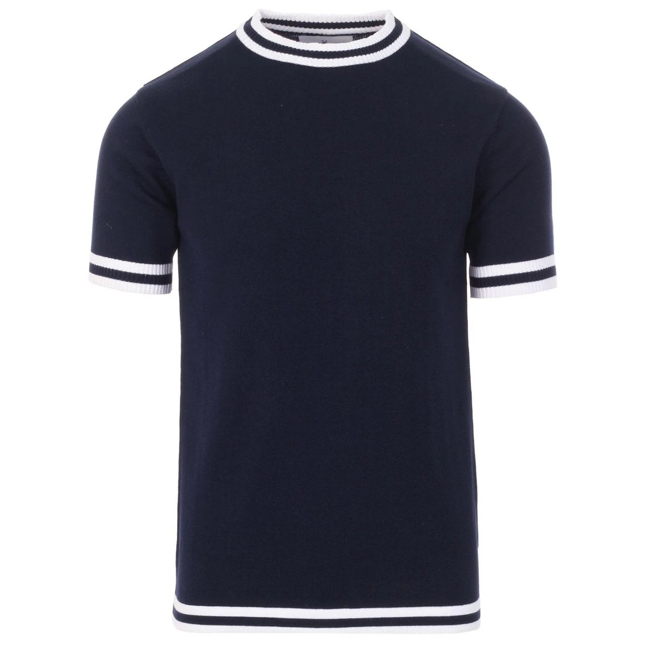 Moon 60s Mod Tipped Knit Tee (B/Y) - Image 3