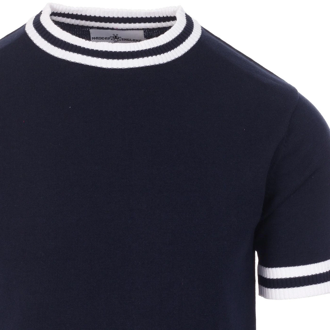 Moon 60s Mod Tipped Knit Tee (B/Y) - Image 12